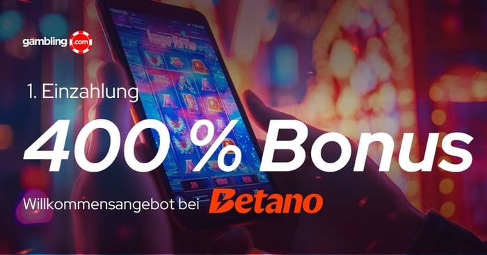 Jetzt neu: 400 % Betano Bonus für Slot-Fans – bis zu 80 €!