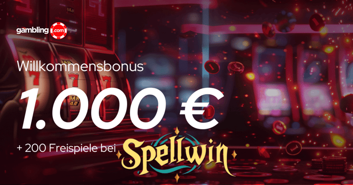 Spellwin Casino Willkommenspaket: Bis zu 1.000 € Bonus & 200 FS
