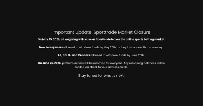 Sporttrade Exits US Sports Betting Market in Pivot to Prediction Markets