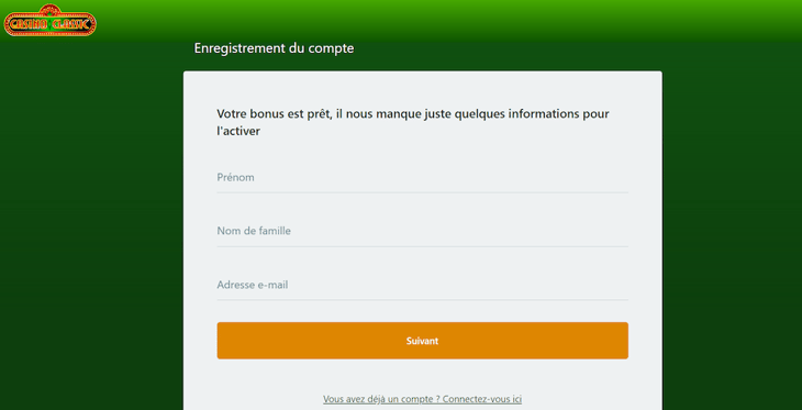 Casino Classic inscription