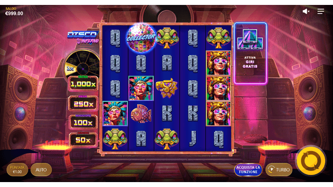 Screenshot della slot Disco Inferno, esclusiva DomusBet